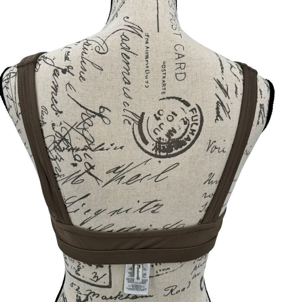 Madewell Swimsuit Top Brown Small NWT - Picture 3 of 8
